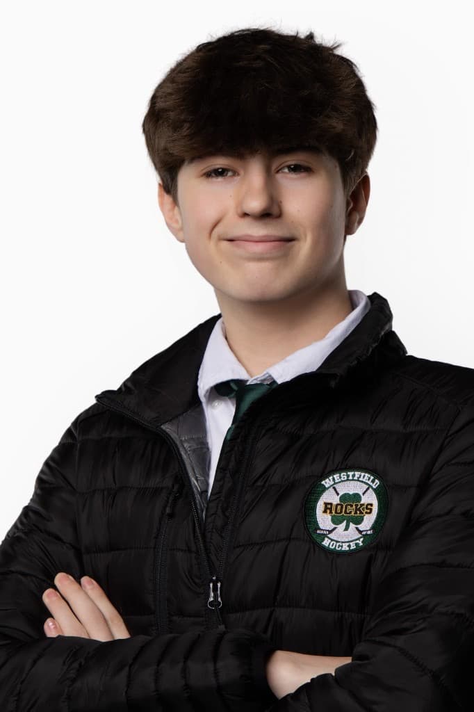 Jackson Howell, Westfield Ice Rocks senior portrait