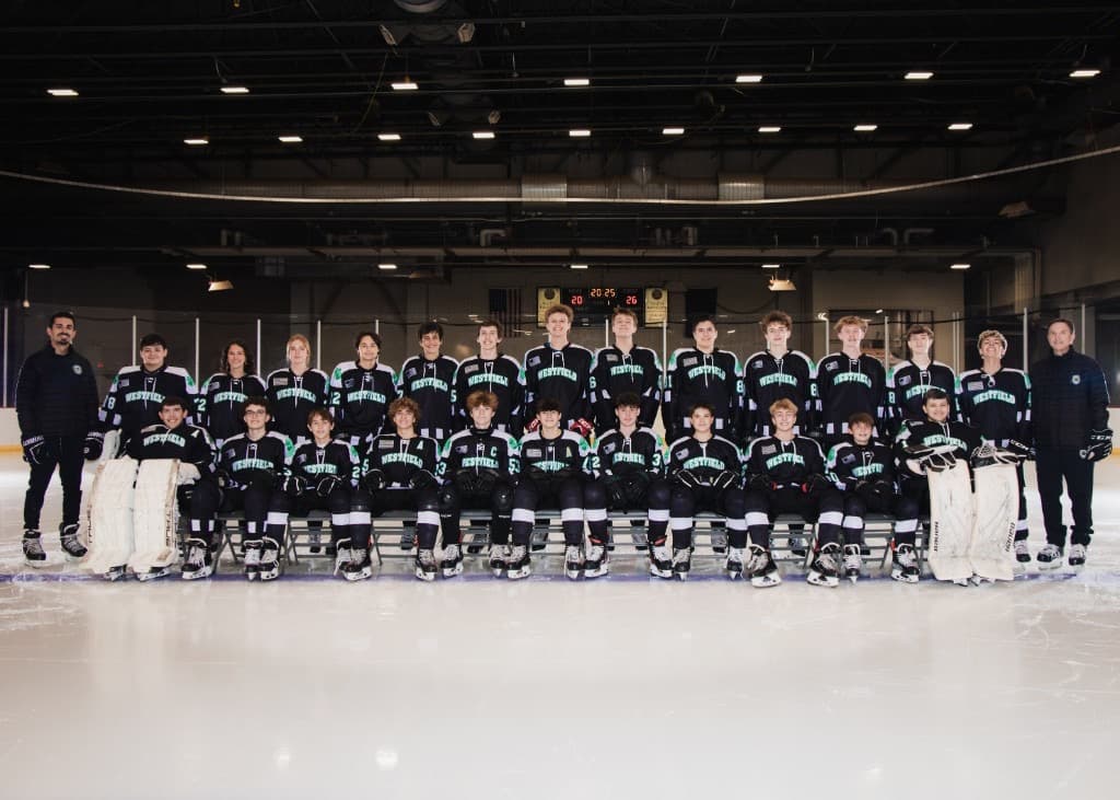 Westfield Ice Rocks JV team photo, 2025–26 season