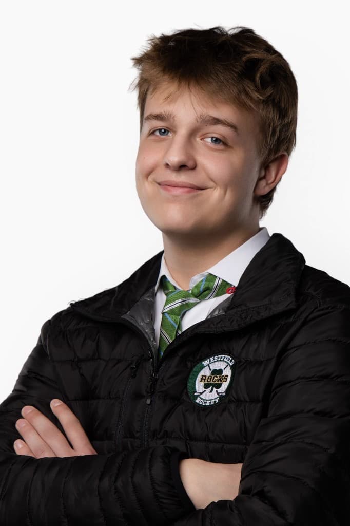 Thomas Gagan, Westfield Ice Rocks senior portrait