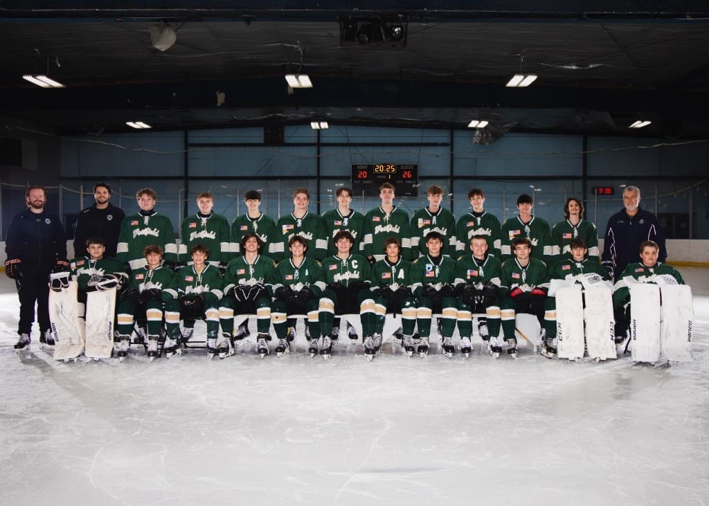 Westfield Ice Rocks Varsity team photo, 2025–26 season